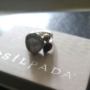 New  SILPADA Druzy Agate Sterling Ring 9